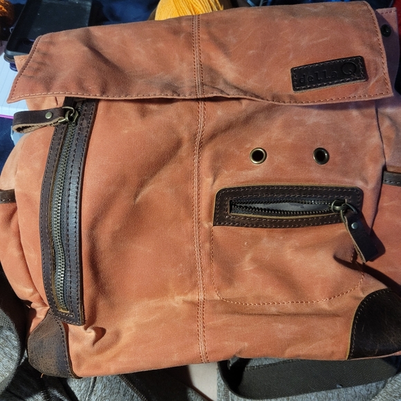 Handbags - Della q midi backpack orange